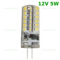 Bec LED G4 5W Corn Silicon 12V