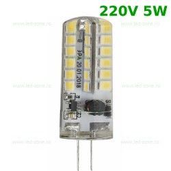 Bec LED G4 5W Corn Silicon 220V