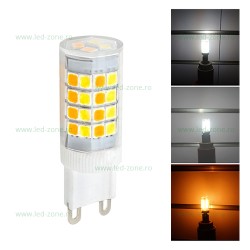 Bec LED G9 5W Corn Ceramica 3 Functii