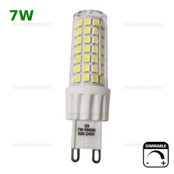 Bec LED G9 7W Corn Ceramica Dimabil