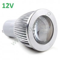 BECURI SPOT LED, Bec Spot LED GU10 5W COB Lupa 12V , LED-Zone.ro