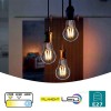 Bec LED E27 12W Filament Glob Clar