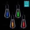 Bec LED Vintage E27 4W Filament Spirala ST64 Color