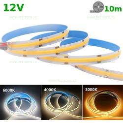 Banda LED COB 320 LED/ML Interior 12V Rola 10m