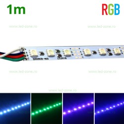 Banda Rigida LED RGB 5050 60SMD/ML Interior 100cm 12V