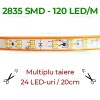 Banda LED 2835 198 SMD/ML 220V Taiere 11CM