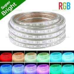 Banda LED 5050 60 SMD/ML RGB 220V Super Bright