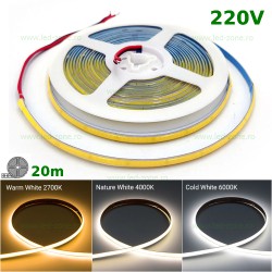 Banda LED COB 288 LED/ML Interior 220V Rola 20m