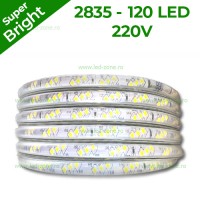 BENZI LED - Reduceri Banda LED 2835 120 SMD/ML 220V Super Bright Promotie
