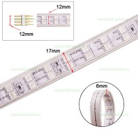 BENZI LED, Banda LED 5050 120 SMD/ML RGB 220V, LED-Zone.ro