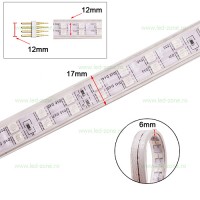 BENZI LED 220V - Reduceri Banda LED 5050 120 SMD/ML RGB 220V Promotie