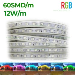 Banda LED 5050 60 SMD/ML RGB 220V Premium