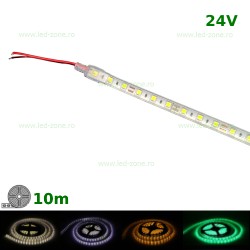 Banda LED 5050 60 SMD/ML Submersibila 24V Rola 10m