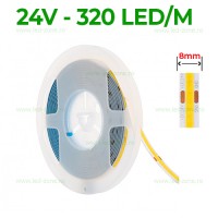 BENZI LED 24V - Reduceri Banda LED COB 320 LED/ML Interior 24V Promotie