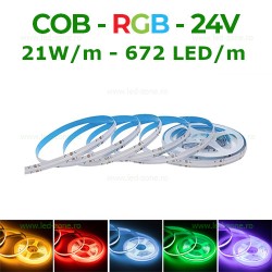 Banda LED COB 672 LED/ML RGB Interior 24V