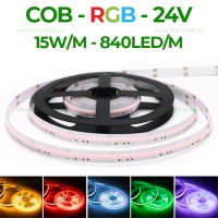 BENZI LED 24V, Banda LED COB 840 LED/ML RGB Interior 24V, LED-Zone.ro