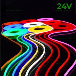 Neonflex LED Ultra Slim 24V 4.8x10.5mm Diverse Culori IP65