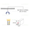 Neonflex LED Ultra Slim 24V 4.8x10.5mm Diverse Culori IP65