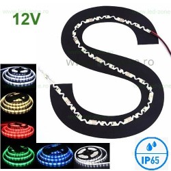 Banda LED 2835 60 SMD/ML Silicon Curbabila 12V Premium