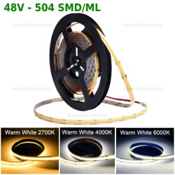 Banda LED COB 504 LED/ML Interior 48V Rola 25m