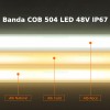 Banda LED COB 504 LED/ML Submersibila 48V Rola 20m
