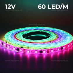 Banda LED 5050 60 SMD/ML RGB Digitala 12V Interior WS2811