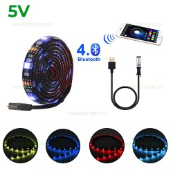 Kit Banda LED 5050 RGB 5V USB WIFI Rola 5m