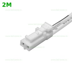 Conector Alimentare 2 Fire Banda LED Sursa Raft 2M
