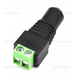 Conector Alimentare Banda LED 12V Mufa Mama 