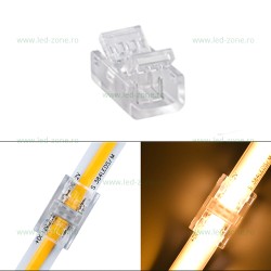 Conector Imbinare 2 Contacte Banda LED COB 10mm Interior