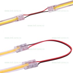 Conector Imbinare 2 Fire Banda LED COB 8mm Interior