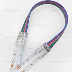 Conector Imbinare 4 Fire Banda LED RGB COB 10mm Interior