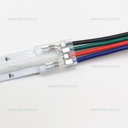 Conector Alimentare 4 Fire Banda LED COB RGB 10mm Interior