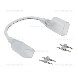 Conector Imbinare Neon Flex Slim LED 220V 2 Fire