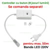 Banda LED 2835 90 SMD/ML Furtun Silicon 220V Multicolor
