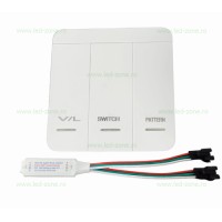 CONTROLLERE, Controller Banda LED Digitala WS2811 IC 24V cu Telecomanda Aplicata, LED-Zone.ro