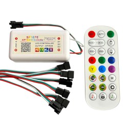Controller Banda LED RGB Digitala RF si Bluetooth Muzical 6 Iesiri SP107E