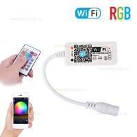 CONTROLLERE RGB - Reduceri Controller Banda LED RGB 8A 100W WI-FI si Telecomanda IR Promotie
