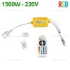 Controller Banda LED RGB 220V 1500W IR IP65 Alb