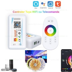 Controller Muzical Banda LED RGBW 12A 144W WI-FI si Telecomanda RF
