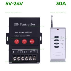 Controller Banda LED RGB 30A 360W Telecomanda RF WT