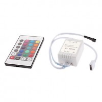 CONTROLLERE, Controller Banda LED RGB 6A 72W 24 Taste IR, LED-Zone.ro