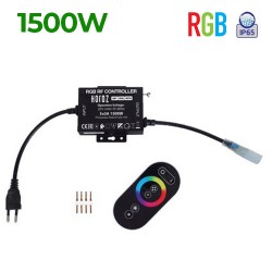 Controller Neon Flex RGB 220V 1500W RF IP65