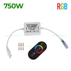 Controller Neon Flex RGB 220V 750W RF IP65