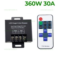 CONTROLLERE, Variator Banda LED 360W RF Telecomanda Slim, LED-Zone.ro