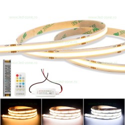 Kit Banda LED COB 560 LED/ML CCT Rola 10m 24V IR