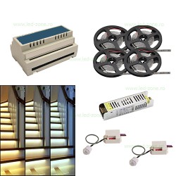 Kit Banda LED Iluminat Inteligent Trepte