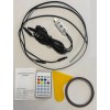 Kit Banda LED RGB Interior Auto 110cm si 25cm USB cu Telecomanda si Aplicatie Telefon