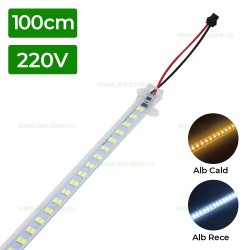 Banda Rigida LED 144 SMD 100cm 220V 2 Randuri