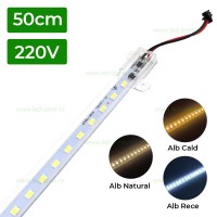 BENZI LED, Banda Rigida LED 50cm 220V, LED-Zone.ro